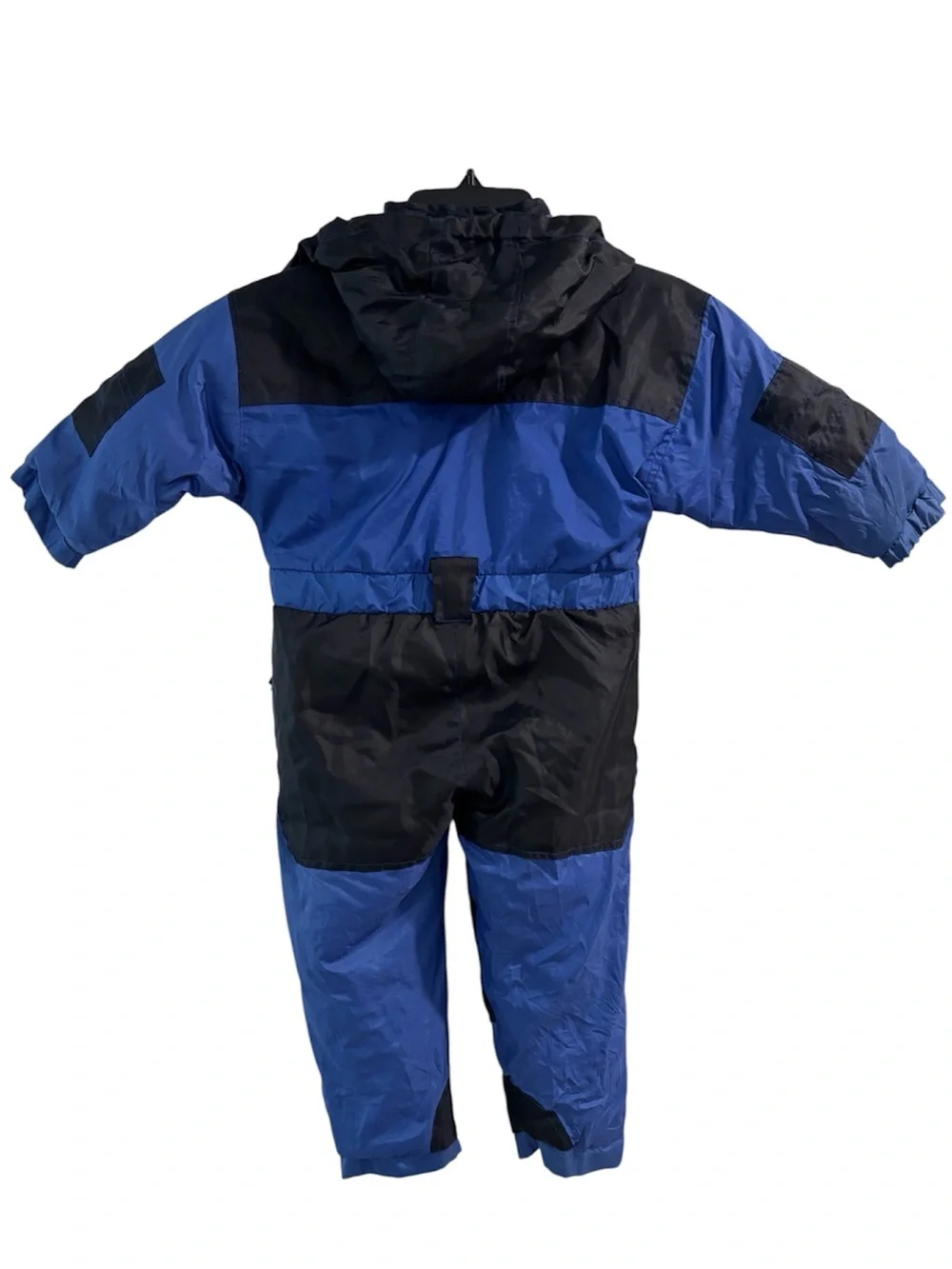 Swiss Alps One Piece Snowsuit Blue Black Cold Weather Snow Gear Toddler Size 3T